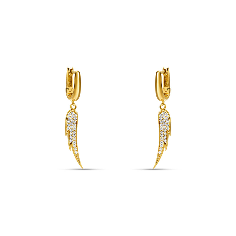 Angel Wing Earrings - Vermeil