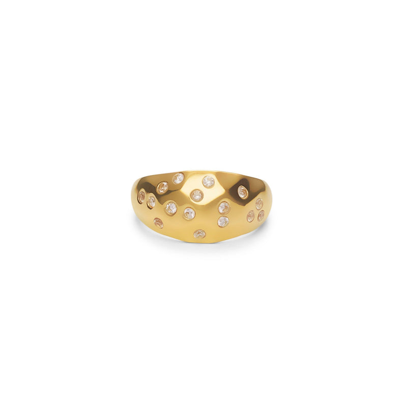 Star Gaze Topaz Ring - 18 karat gold vermeil on sterling silver, Topaz