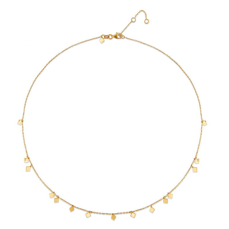 Tribal Charm Necklace  - 14 karat gold necklace for women