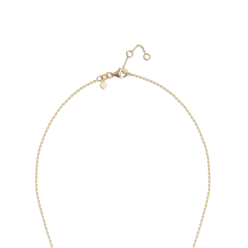 Nomad 100 cm Necklace - 14 karat gold necklace for women, zirconia colourful