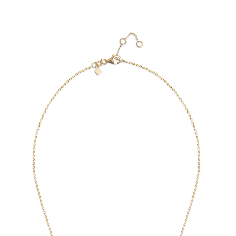 Diamond Luna Pendant - 14 karat gold diamond pendant, diamonds 0.06ct