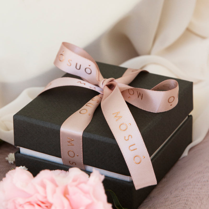 KIDS Flower Enamel Necklace - 14 karat gold necklace for girls, blue & white enamel